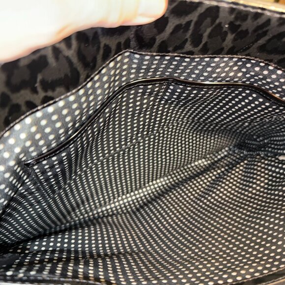 Kate Spade tote coated leopard design with leather strap new condition - Picture 6 of 7